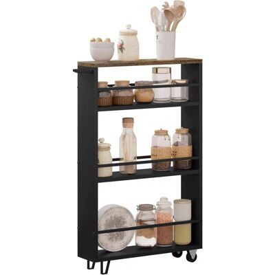 Carrito de Cocina WOLTU - 3 Estantes, Almacenamiento Estrecho Carrito de Cocina WOLTU - 3 Estantes, Almacenamiento Estrecho