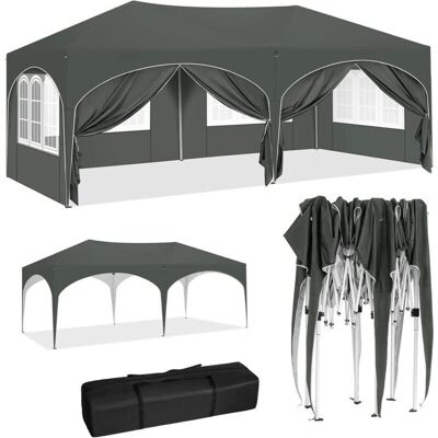 WOLTU Pabellón Plegable de Jardín - Pop-up Impermeable 3x6m con Paneles Laterales WOLTU Pabellón Plegable de Jardín - Pop-up Impermeable 3x6m con Paneles Laterales