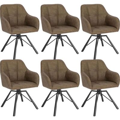 WOLTU 6X Drehbare Esszimmerstühle Kunstleder - Esszimmer WOLTU 6X Drehbare Esszimmerstühle Kunstleder - Esszimmer