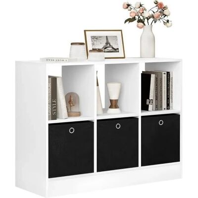Estantería WOLTU con 6 Cubos - Almacenaje compacto para Dormitorio, Salón, Oficina Estantería WOLTU con 6 Cubos - Almacenaje compacto para Dormitorio, Salón, Oficina