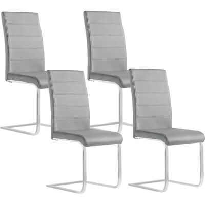 Sedia da pranzo ergonomica grigia WOLTU - Ristorante e Ufficio Sedia da pranzo ergonomica grigia WOLTU - Ristorante e Ufficio