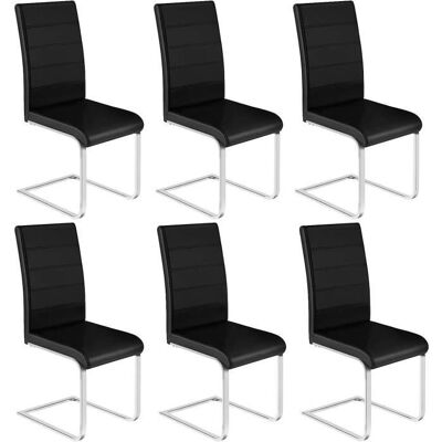 WOLTU 6X Sillas de comedor ergonómicas con respaldo alto - Modernas de piel sintética WOLTU 6X Sillas de comedor ergonómicas con respaldo alto - Modernas de piel sintética