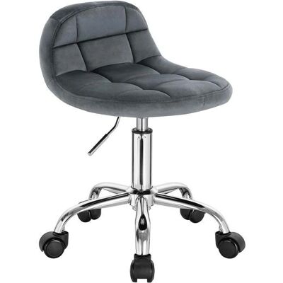 Silla de oficina ajustable en terciopelo - Ergonómica, giratoria 360° Silla de oficina ajustable en terciopelo - Ergonómica, giratoria 360°