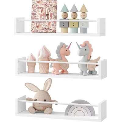 WOLTU Wandregal - Verstellbares 3-stufiges Bücherregal für Wohnzimmer & Schlafzimmer WOLTU Wandregal - Verstellbares 3-stufiges Bücherregal für Wohnzimmer & Schlafzimmer