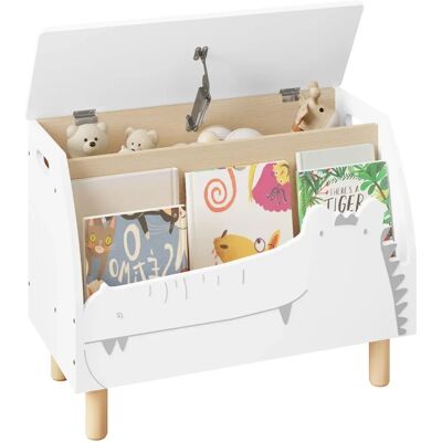 WOLTU Scatola in Legno per Giocattoli con Design di Coccodrillo - Cassapanca per Bambini - 60x30x44 cm WOLTU Scatola in Legno per Giocattoli con Design di Coccodrillo - Cassapanca per Bambini - 60x30x44 cm