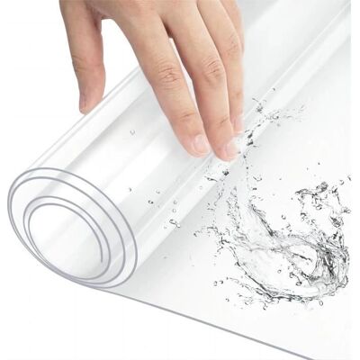 Tovaglia Trasparente in PVC WOLTU 100x200cm - Impermeabile e Facile da Pulire Tovaglia Trasparente in PVC WOLTU 100x200cm - Impermeabile e Facile da Pulire
