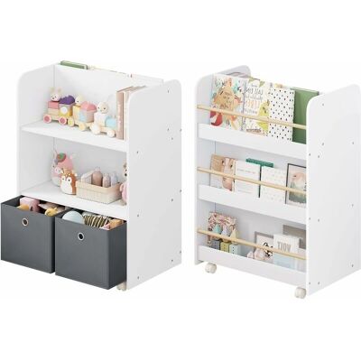 WOLTU Étagère pour enfants - 3 niveaux blanches - Publicité WOLTU Étagère pour enfants - 3 niveaux blanches - Publicité