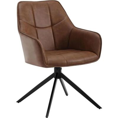 Silla Giratoria Woltu Marrón Claro - Silla de Comedor Silla Giratoria Woltu Marrón Claro - Silla de Comedor