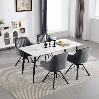 Silla giratoria moderna Woltu W0ATT0183-1 - Gris oscuro Silla giratoria moderna Woltu W0ATT0183-1 - Gris oscuro