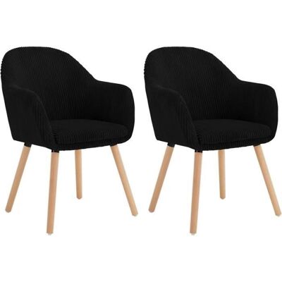 WOLTU Wotlu 2x Sillas de Comedor - Terciopelo y Madera Modernas WOLTU Wotlu 2x Sillas de Comedor - Terciopelo y Madera Modernas