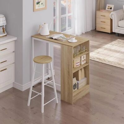 Woltu W0ATT0221 Escritorio - Madera clara + blanco - Escritorio Woltu W0ATT0221 Escritorio - Madera clara + blanco - Escritorio