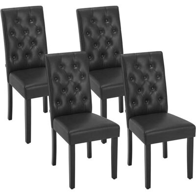 Woltu - Juego de 4 Sillas de Comedor - Negro - Dining chairs Woltu - Juego de 4 Sillas de Comedor - Negro - Dining chairs