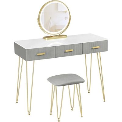 Woltu 2-in-1 makeup vanity with stool - Mirror, drawers, stable structure Woltu 2-in-1 makeup vanity with stool - Mirror, drawers, stable structure