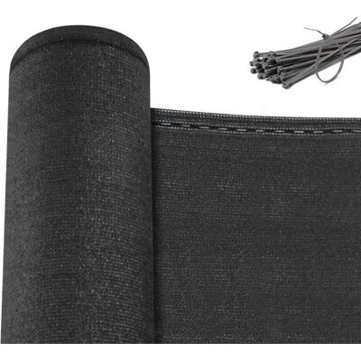 WOLTU Privacy Schutznetz in HDPE - Grün, 1.2x10m, Anthrazit - Garten & Balkon WOLTU Privacy Schutznetz in HDPE - Grün, 1.2x10m, Anthrazit - Garten & Balkon