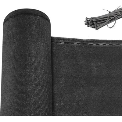 Woltu Sichtschutznetz - Anthrazit 280g/m² - Gartenzaun Woltu Sichtschutznetz - Anthrazit 280g/m² - Gartenzaun