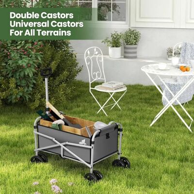 Woltu W0UETT0116 garden cart - Foldable, Supports 80kg, All-terrain wheels Woltu W0UETT0116 garden cart - Foldable, Supports 80kg, All-terrain wheels