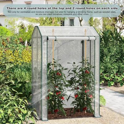 Woltu W0UETT0222 serre froide/jardin - Malla PE 140 g/m², blanc - Publicité Woltu W0UETT0222 serre froide/jardin - Malla PE 140 g/m², blanc - Publicité
