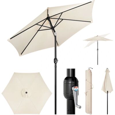 Sombrilla de Jardín WOLTU - 270cm Beige Resistente a UV Sombrilla de Jardín WOLTU - 270cm Beige Resistente a UV