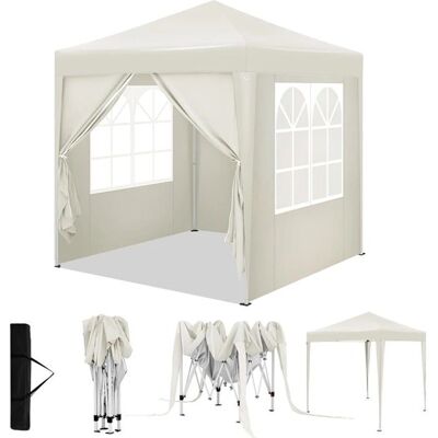 Woltu Gazebo de Jardin - 2x2m Beige Pliante pour Extérieur - Publicité Woltu Gazebo de Jardin - 2x2m Beige Pliante pour Extérieur - Publicité
