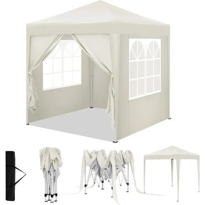 Woltu Gazebo de Jardin - 2x2m Beige Pliante pour Extérieur - Publicité Woltu Gazebo de Jardin - 2x2m Beige Pliante pour Extérieur - Publicité