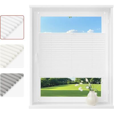 WOLTU - Klemmfix EasyFix - Taladrar sin - Protección solar y privacidad - Estor plisado WOLTU - Klemmfix EasyFix - Taladrar sin - Protección solar y privacidad - Estor plisado
