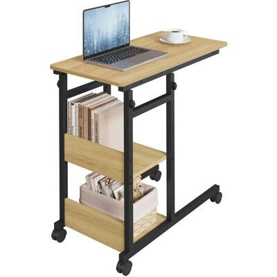 Woltu Moderne C-Form Couchtisch - Holz & Metall Woltu Moderne C-Form Couchtisch - Holz & Metall