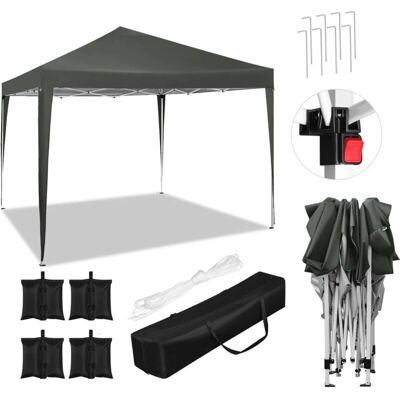 Pérgola de jardín plegable e impermeable WOLTU - 3x3 con sacos de arena Pérgola de jardín plegable e impermeable WOLTU - 3x3 con sacos de arena