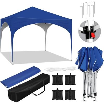 WOLTU - Cenador de Jardín 3x3 m - Azul - Impermeable - Pabellón WOLTU - Cenador de Jardín 3x3 m - Azul - Impermeable - Pabellón