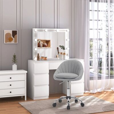 Silla de Oficina Ergonómica Woltu Altura Ajustable Gris Silla de Oficina Ergonómica Woltu Altura Ajustable Gris