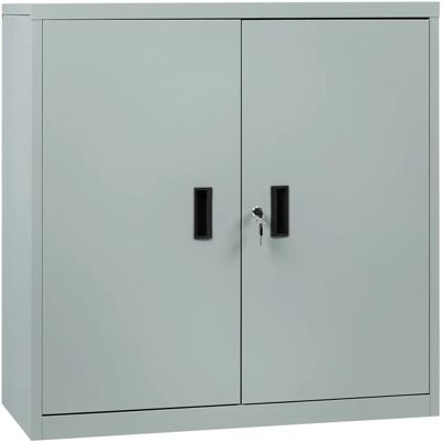 Woltu Graues Büro-Schrankschrank - Sicheres Metalllager Woltu Graues Büro-Schrankschrank - Sicheres Metalllager
