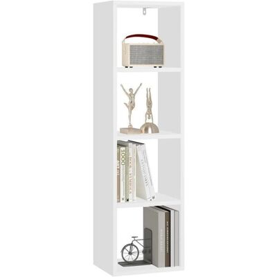 Estantería de Madera Woltu de 4 Niveles - Almacenamiento y Exhibición Estantería de Madera Woltu de 4 Niveles - Almacenamiento y Exhibición