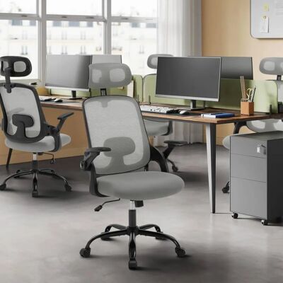 Silla de Oficina Woltu W0ATT0711 - Silla ergonómica de malla transpirable con reposacabezas ajustable Silla de Oficina Woltu W0ATT0711 - Silla ergonómica de malla transpirable con reposacabezas ajustable