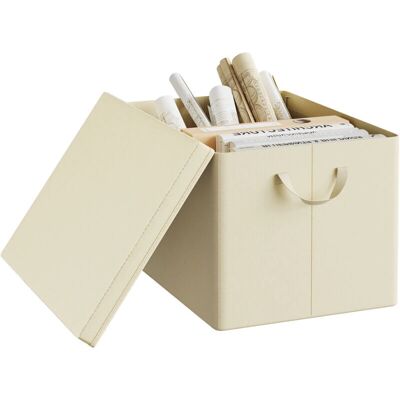 WOLTU - Scatole Portaoggetti Foldable - Cream - 51L - Storage Box WOLTU - Scatole Portaoggetti Foldable - Cream - 51L - Storage Box