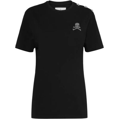 Philipp Plein Skull&Bones Baumwolljersey T-Shirt - T-Shirt Philipp Plein Skull&Bones Baumwolljersey T-Shirt - T-Shirt
