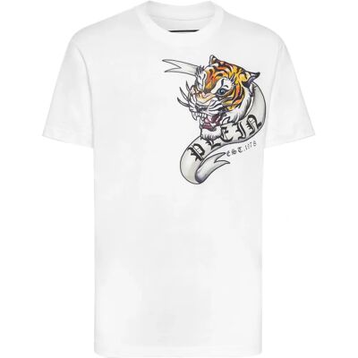 Philipp Plein Wit 3XL Katoenen T-shirt - T-shirt Philipp Plein Wit 3XL Katoenen T-shirt - T-shirt