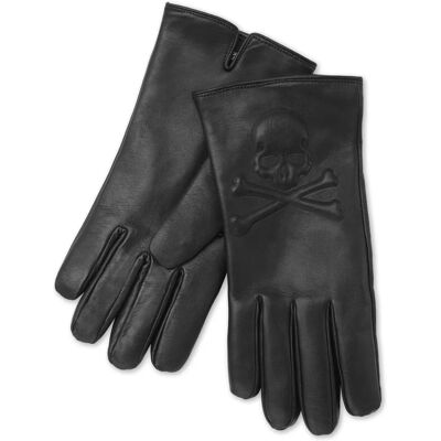 Philipp Plein Nappa Mid-Gloves Skull&Bones Black - Gloves Philipp Plein Nappa Mid-Gloves Skull&Bones Black - Gloves
