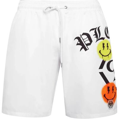 Philipp Plein Wit 3XL Zwemshorts - Zwemshorts Philipp Plein Wit 3XL Zwemshorts - Zwemshorts