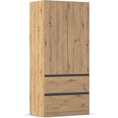 RAUCH Costa Kleiderschrank - Verstellbare Einlegeböden, Metallgriffe, Made in Germany RAUCH Costa Kleiderschrank - Verstellbare Einlegeböden, Metallgriffe, Made in Germany