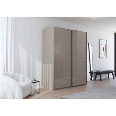 RAUCH - Scale-DUO - Fango - Glas Fango - Kleiderschrank RAUCH - Scale-DUO - Fango - Glas Fango - Kleiderschrank