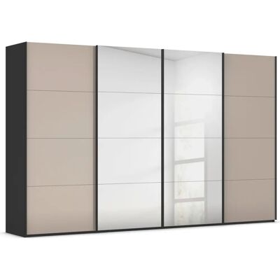 rauch BLACK SCALE-FYRA - beige - Schwebetürenschrank rauch BLACK SCALE-FYRA - beige - Schwebetürenschrank