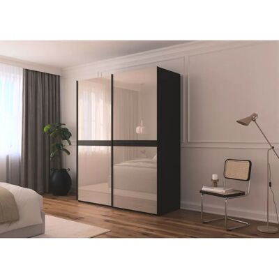 RAUCH - Scale-LINE - Schwarz - Glas Fango - Wardrobe RAUCH - Scale-LINE - Schwarz - Glas Fango - Wardrobe