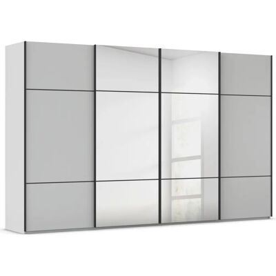 RAUCH - Scale-TRIO - Seidengrau - Griffleisten Schwarz - Wardrobe RAUCH - Scale-TRIO - Seidengrau - Griffleisten Schwarz - Wardrobe