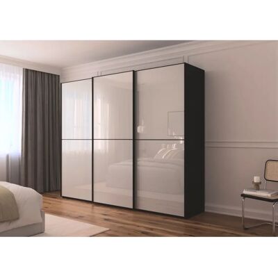 rauch BLACK - Scale-DUO - Schwarz - Seidengrau Glas - Wardrobe rauch BLACK - Scale-DUO - Schwarz - Seidengrau Glas - Wardrobe