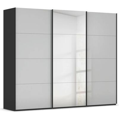 Rauch - Scale-FYRA - Schwarz - Glas-Seidengrau - Schwebetürenschrank Rauch - Scale-FYRA - Schwarz - Glas-Seidengrau - Schwebetürenschrank