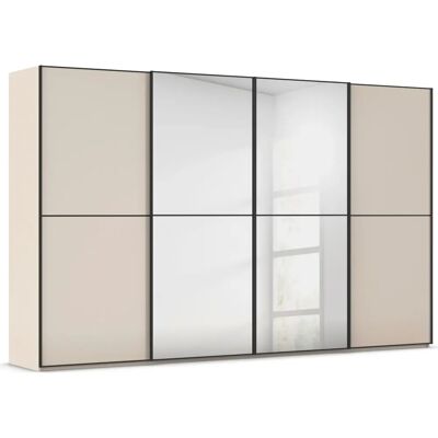 Rauch Scale-DUO - Champagner/Glas Champagner - Schwebetürenschrank Rauch Scale-DUO - Champagner/Glas Champagner - Schwebetürenschrank
