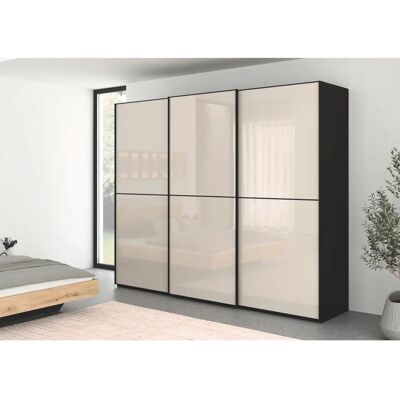 RAUCH - Scale-DUO - Schwarz - Glas Champagner - Sliding door wardrobe RAUCH - Scale-DUO - Schwarz - Glas Champagner - Sliding door wardrobe