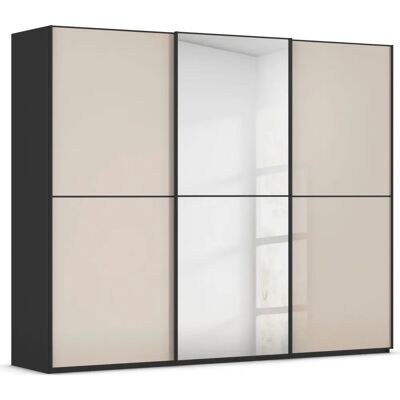 rauch BLACK - Scale-DUO - Schwarz - Glas Champagner - Kleiderschrank rauch BLACK - Scale-DUO - Schwarz - Glas Champagner - Kleiderschrank