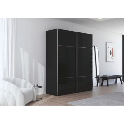Rauch - Scale-TRIO - Schwarz - Glas Schwarz - Wardrobe Rauch - Scale-TRIO - Schwarz - Glas Schwarz - Wardrobe