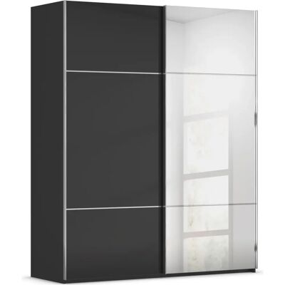 RAUCH Scale-TRIO Schwebetürenschrank - Glas schwarz RAUCH Scale-TRIO Schwebetürenschrank - Glas schwarz