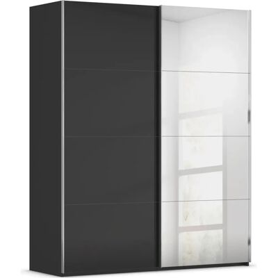 RAUCH - Scale-FYRA - Schwarz - Glas - Schwebetürenschrank RAUCH - Scale-FYRA - Schwarz - Glas - Schwebetürenschrank